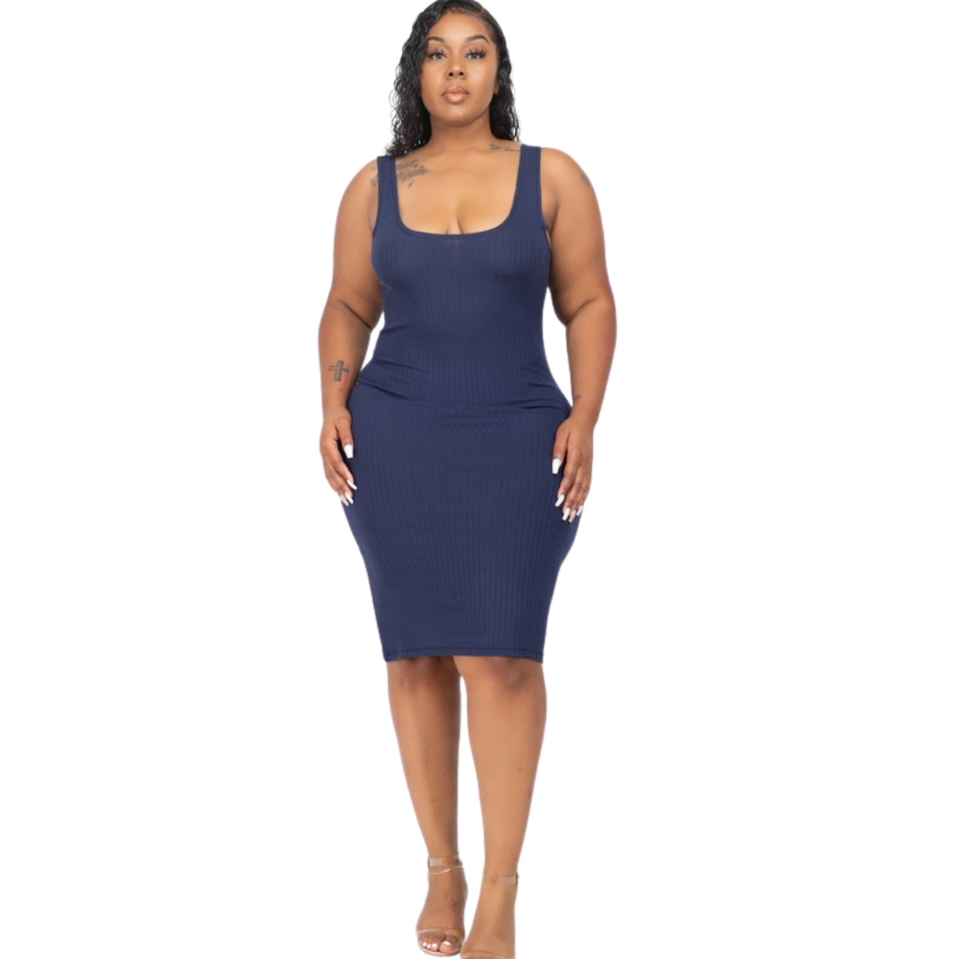 Ribbed Knit Bodycon Dress