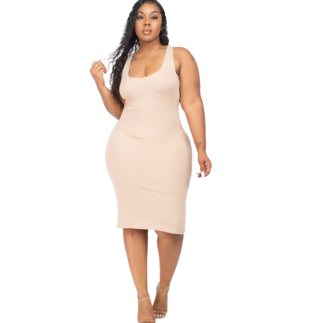 Ribbed Knit Bodycon Dress