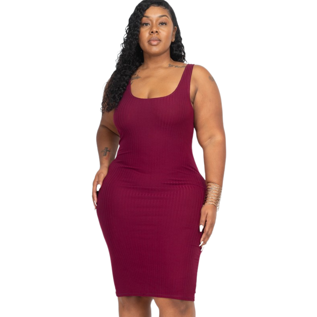 Ribbed Knit Bodycon Dress