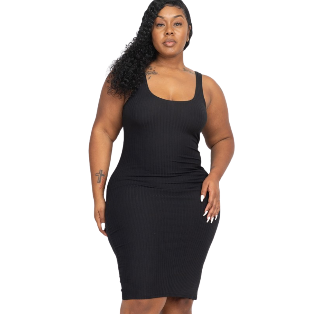 Ribbed Knit Bodycon Dress