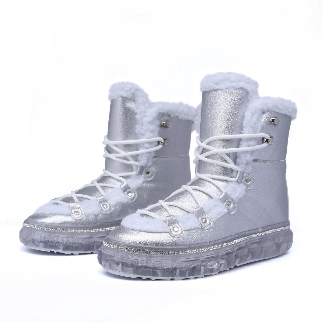 Heidi Silver Boots - AELQRU